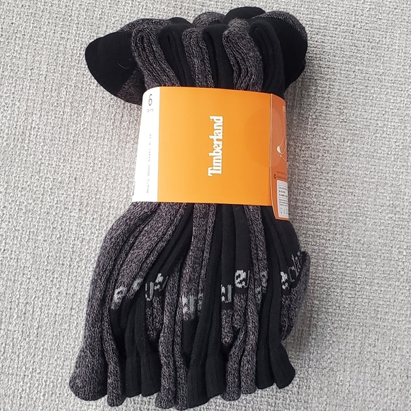NEW Mens Timberland Everyday Crew Sock 6-PAIR - Picture 3 of 5